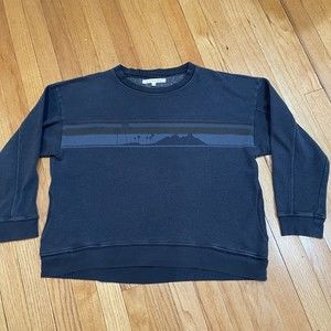 Xirena James Sweatshirt Womens Size Small S Desert Rose Pockets Blue